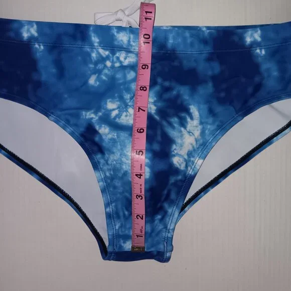 MEN'S TIE-DYE PRINT SWIM BRIEFS/TRUNKS - Picture 6 of 10